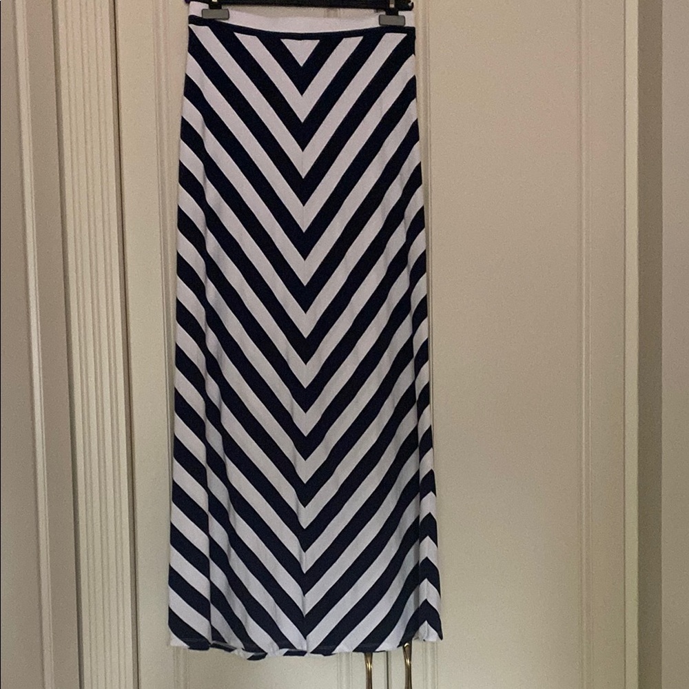 Multicolored Maxi A-Line Skirt